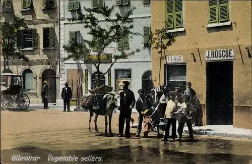 Ak Gibraltar, Vegerable sellers, J. Roscoe