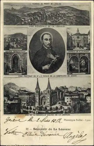 Ak Lalouvesc Ardeche, Vendue au profit de l'Eglise, Saint Regis de la Compagnie de Jesus, Source