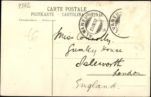 Ak Samaden in Graubünden, Straßenpartie mit Kirche