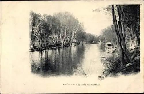 Ak Poissy Yvelines, vue du bras de migneaux