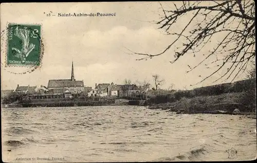 Ak Saint Aubin de Pouancé Maine-et-Loire, Vue Generale