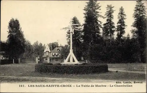 Ak Les Baux Sainte Croix Eure, Table de Marbre, Le Chambellan