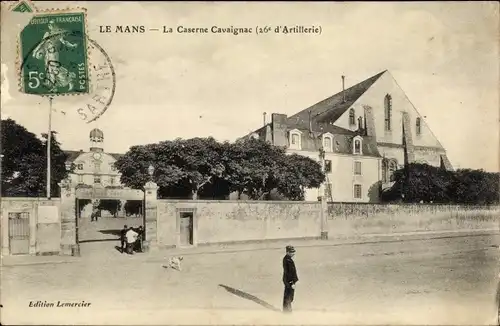 Ak Le Mans Sarthe, l´Hôpital, Caserne Cavaignac, 26e d´Artillerie