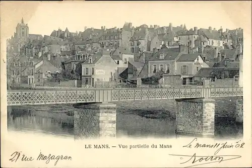 Ak Le Mans Sarthe, Vue Partielle du Mans