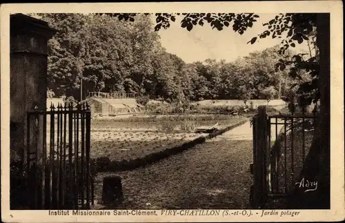 Ak Viry Chatillon Essonne, Jardin potager