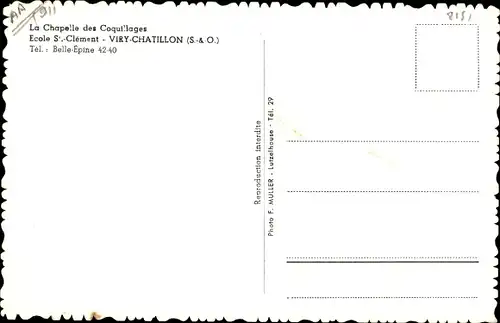 Ak Viry Chatillon Essonne, Ecole St Clement