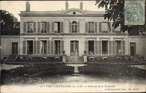 Ak Viry Chatillon Essonne, Chateau de la Tournelle