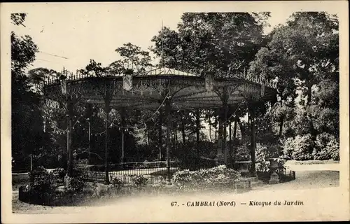 Ak Cambrai Nord, Kiosque du Jardin