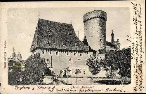 Ak Tábor Südböhmen, Hrad Kotnov