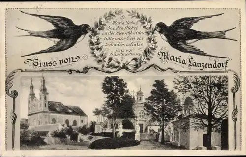 Ak Maria Lanzendorf Niederösterreich, Wallfahrtskirche