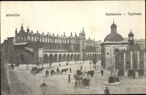 Ak Kraków Krakau Polen, Tuchhalle