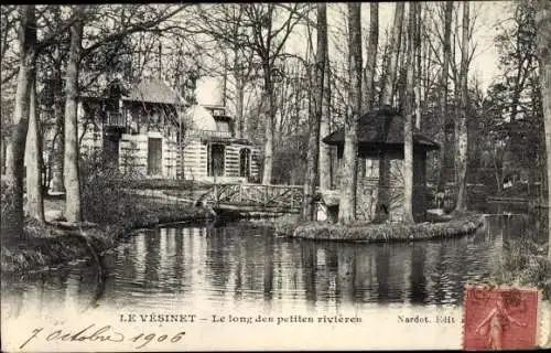 Ak Le Vésinet Yvelines, Le long des petites rivières