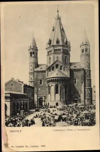 Ak Mainz am Rhein, Liebfrauenplatz, Hauptwache