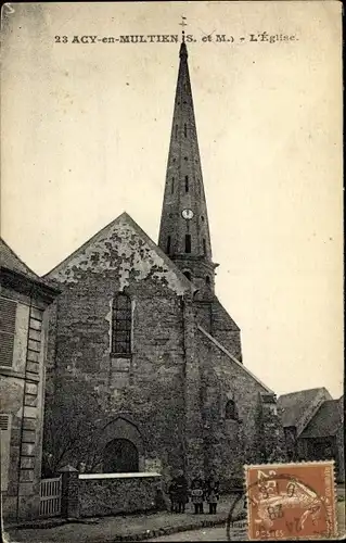 Ak May en Multien Seine et Marne, Kirche