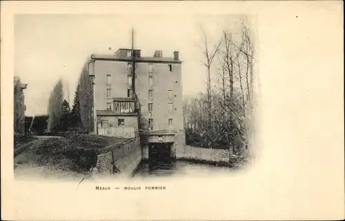 Ak Meaux Seine-et-Marne, Moulin Pommier