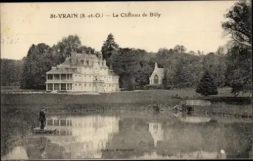 Ak Saint Vrain Essonne, Le Chateau de Billy