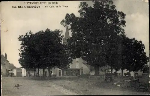 Ak Ste-Geneviève Paris, Un Coin de la Place