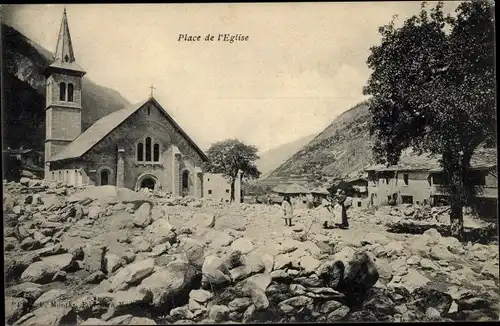 Ak Frankreich, Place de l'Eglise