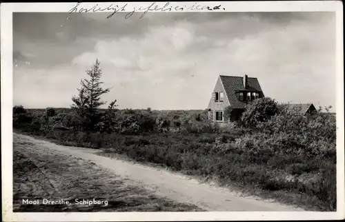 Ak Mooi Drenthe Niederlande, Schipborg, Haus am Weg