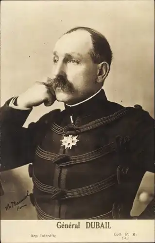 Ak General Augustin Dubail, Portrait