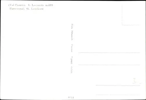 Ak St Leonhard in Tirol, Ort im Passerertal