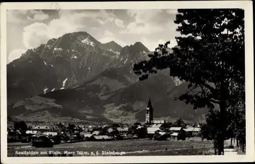 Ak Saalfelden am Steinernen Meer in Salzburg, Panorama, Steinberge