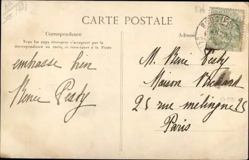 Ak Bougival Yvelines, Panorama