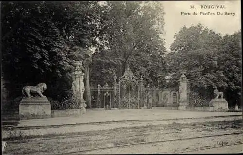 Ak Bougival Yvelines, Porte du Pavillon Du Barry