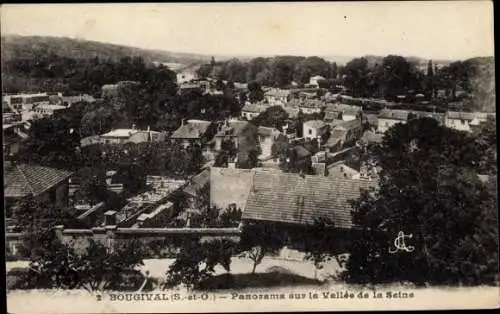 Ak Bougival Yvelines, Panorama sur la Vallée de la Seine