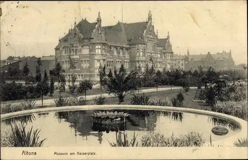 Ak Hamburg Altona, Museum am Kaiserplatz