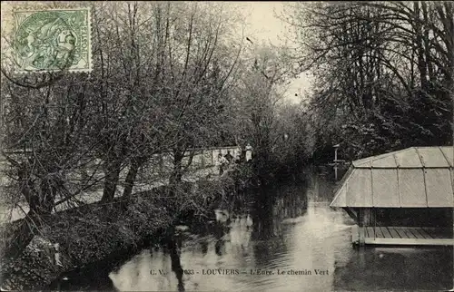 Ak Louviers Eure, L´Eure, Le Chemin Vert