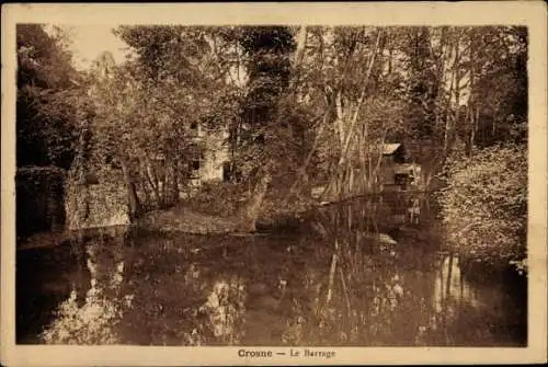 Ak Crosne Essonne, Le Barrage