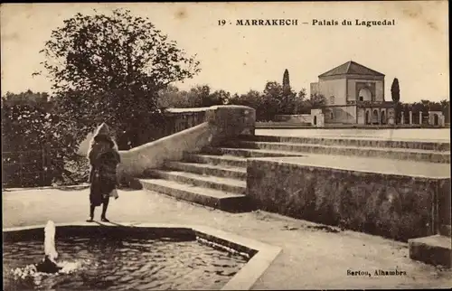 Ak Marrakesch Marokko, Palais du Laguedal