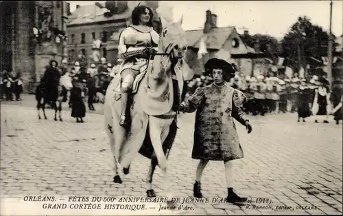 Ak Orléans Loiret, Fetes du 500 anniversaire de Jeanne d'Arc, Grand Cortege Historique
