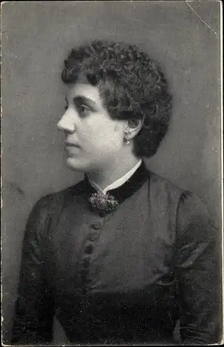 Ak Sängerin Kiesel Marie, Marie von Koerber, Portrait