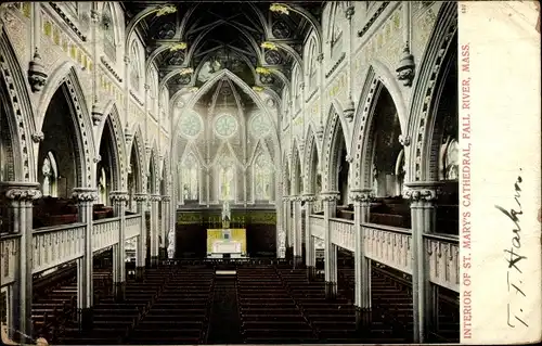 Ak Fall River Massachusetts, Interior of St. Mary's Cathedral