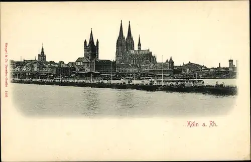 Ak Köln am Rhein, Dom, Stadt