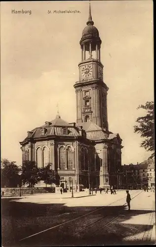 Ak Hamburg Mitte Altstadt, St. Michaeliskirche