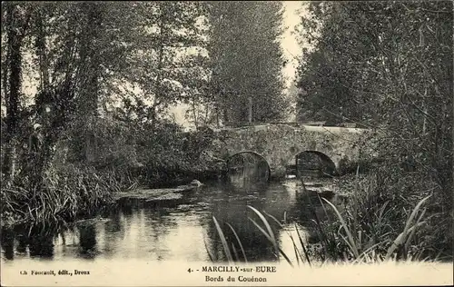 Ak Marcilly sur Eure Eure, Bords du Couénon