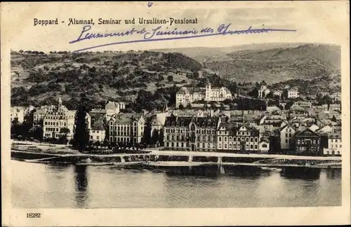 Ak Boppard am Rhein, Alumnat, Seminar und Ursulinen-Pensionat