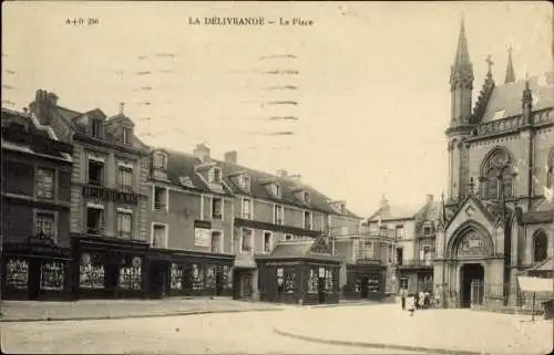 Ak La-Délivrande Calvados, La Place