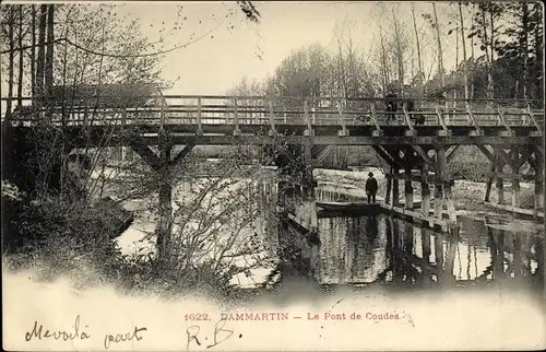 Ak Dammartin Seine et Marne, Le Pont de Coudes