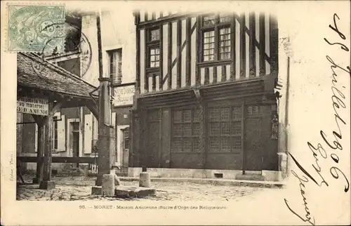 Ak Moret-sur-Loing Seine et Marne, Maison Ancienne, Sucre d´Orge des Religieuses