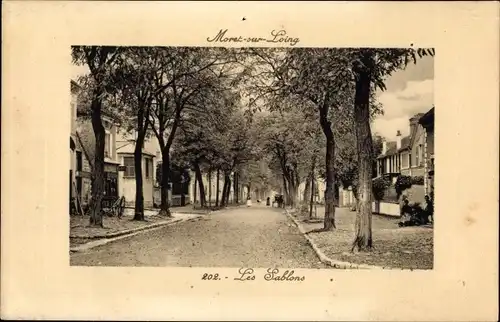 Ak Moret-sur-Loing Seine et Marne, Les Sablons