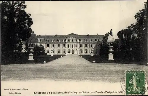 Ak Foulletourte Sarthe, Château des Perrais