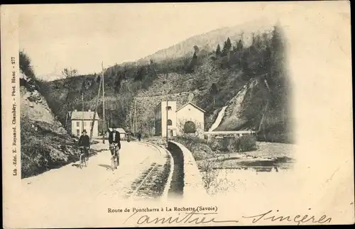 Ak La Rochette Savoie, Route de Pontcharra a La Rochette