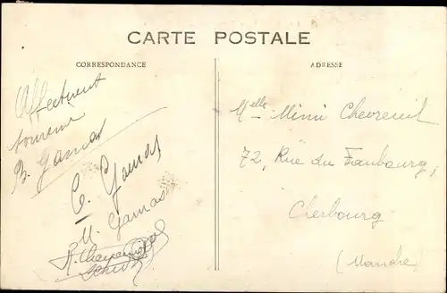 Ak Carteret Manche, Promenade de la Digue