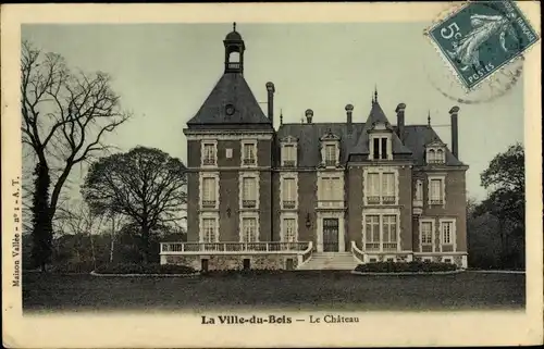 Ak La Ville du Bois Essonne, Le Chateau