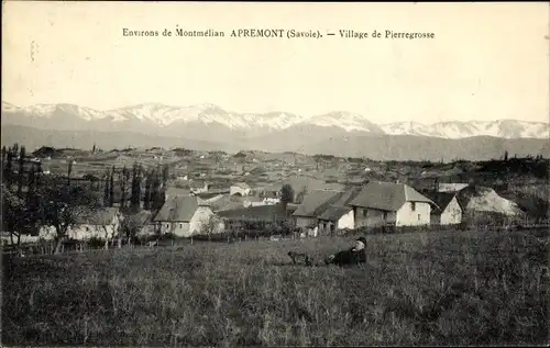 Ak Apremont la Forêt Meuse, Village de Pierregrosse