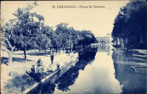 Ak Saragossa Aragonien, Playa de Torrero